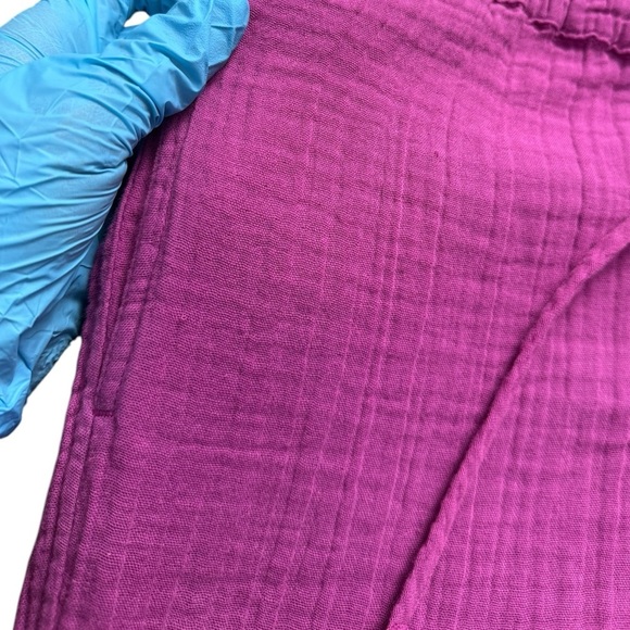 Xirena Jordyn Cotton Pull On Drawstring Gauze Lounge Pants Pink XS - Picture 7 of 15